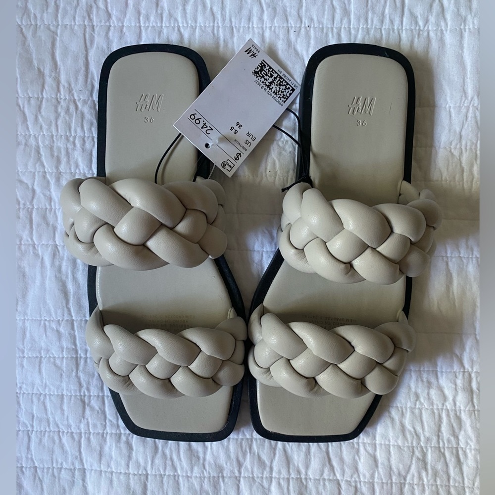 H&M size 5.5 braided sandals